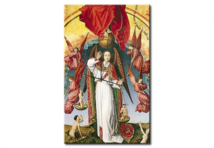 Wandbild St. Michael Weighing the Souls, from the Last Judgement 112723