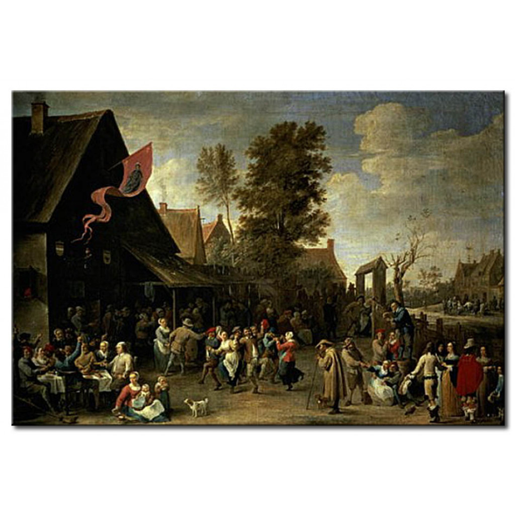Schilderij  David Teniers The Younger: The Consecration Of A Village Church