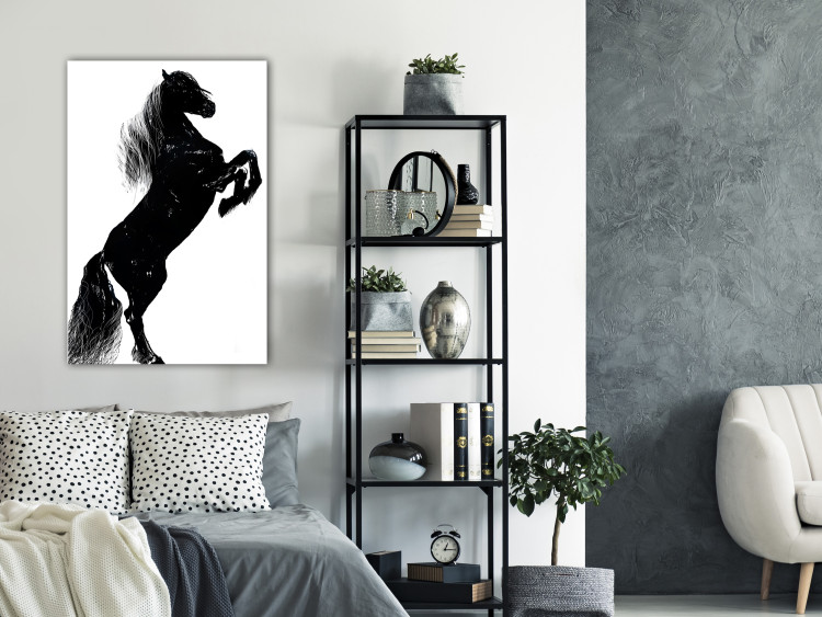 Canvas Black Horse (1 Part) Vertical 118823 additionalImage 3