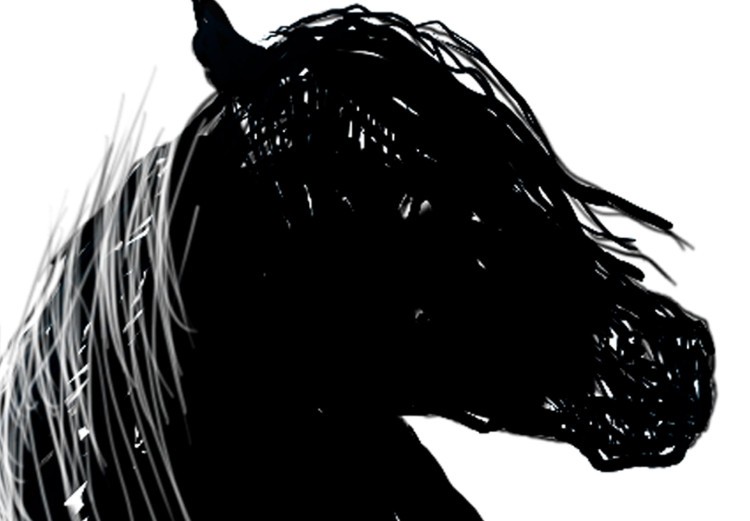 Canvas Black Horse (1 Part) Vertical 118823 additionalImage 5