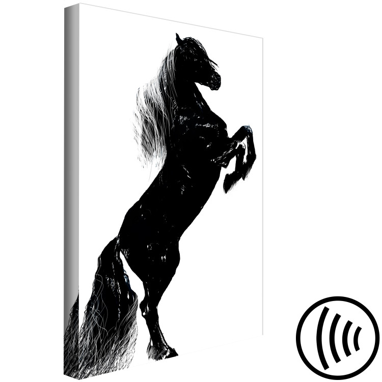 Canvas Black Horse (1 Part) Vertical 118823 additionalImage 6
