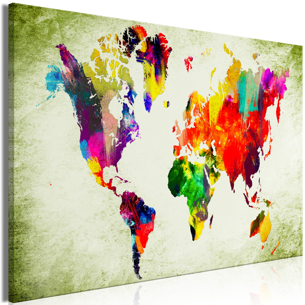 Schilderij Colourful Continents [Large Format]