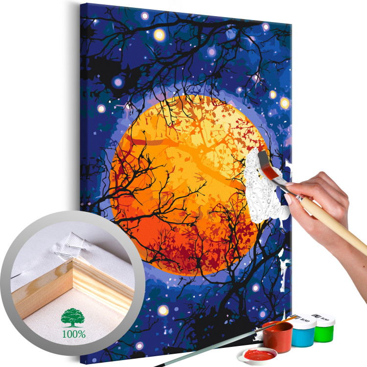 Paint by Number Kit Yellow Moon 132323