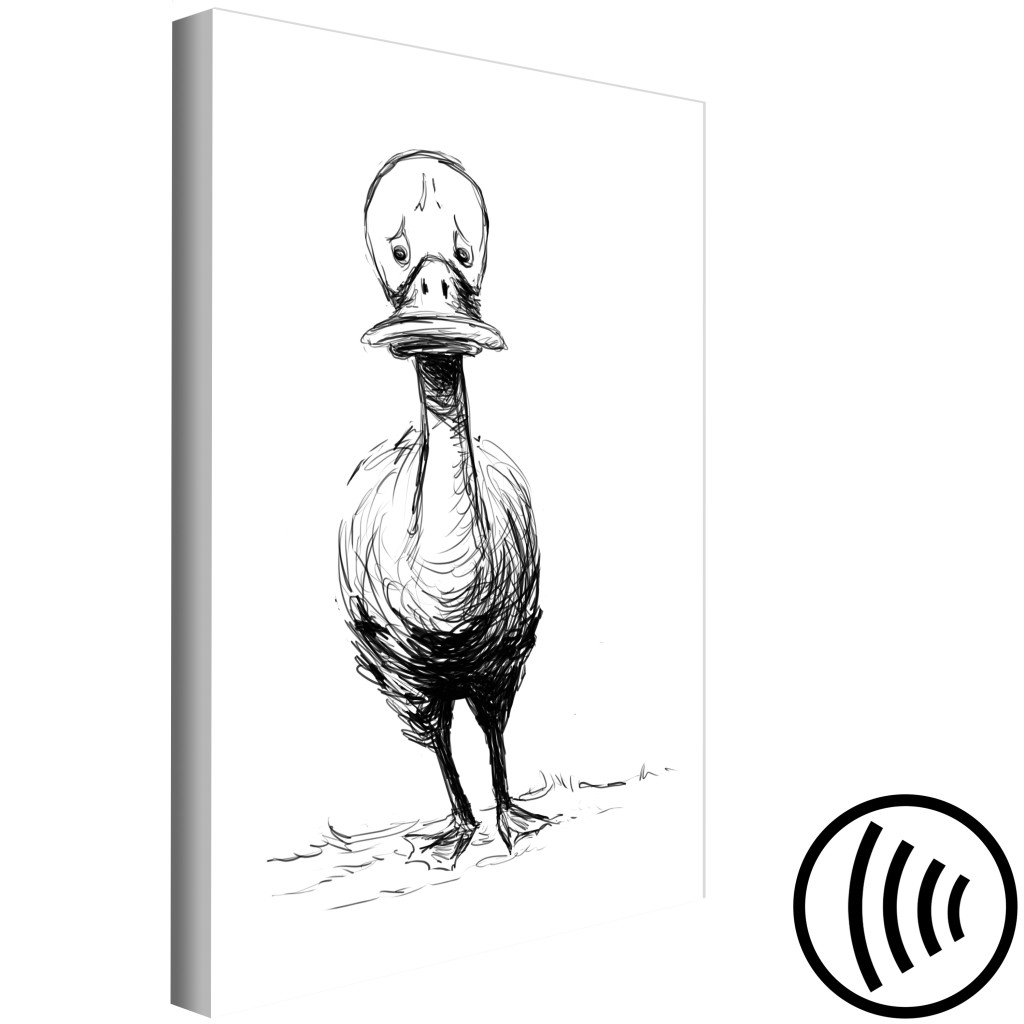 Schilderij  Andere Dieren: Duckling (1 Part) Vertical