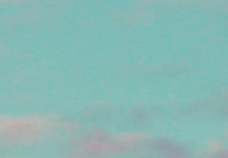 Carta da parati moderna Nuvole colorate - cielo blu con nuvole rosa e bianche 136323 additionalImage 3