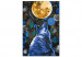  Dibujo para pintar con números Blue Howling Wolf 138423 additionalThumb 5