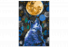 Paint by number Blue Howling Wolf 138423 additionalThumb 4