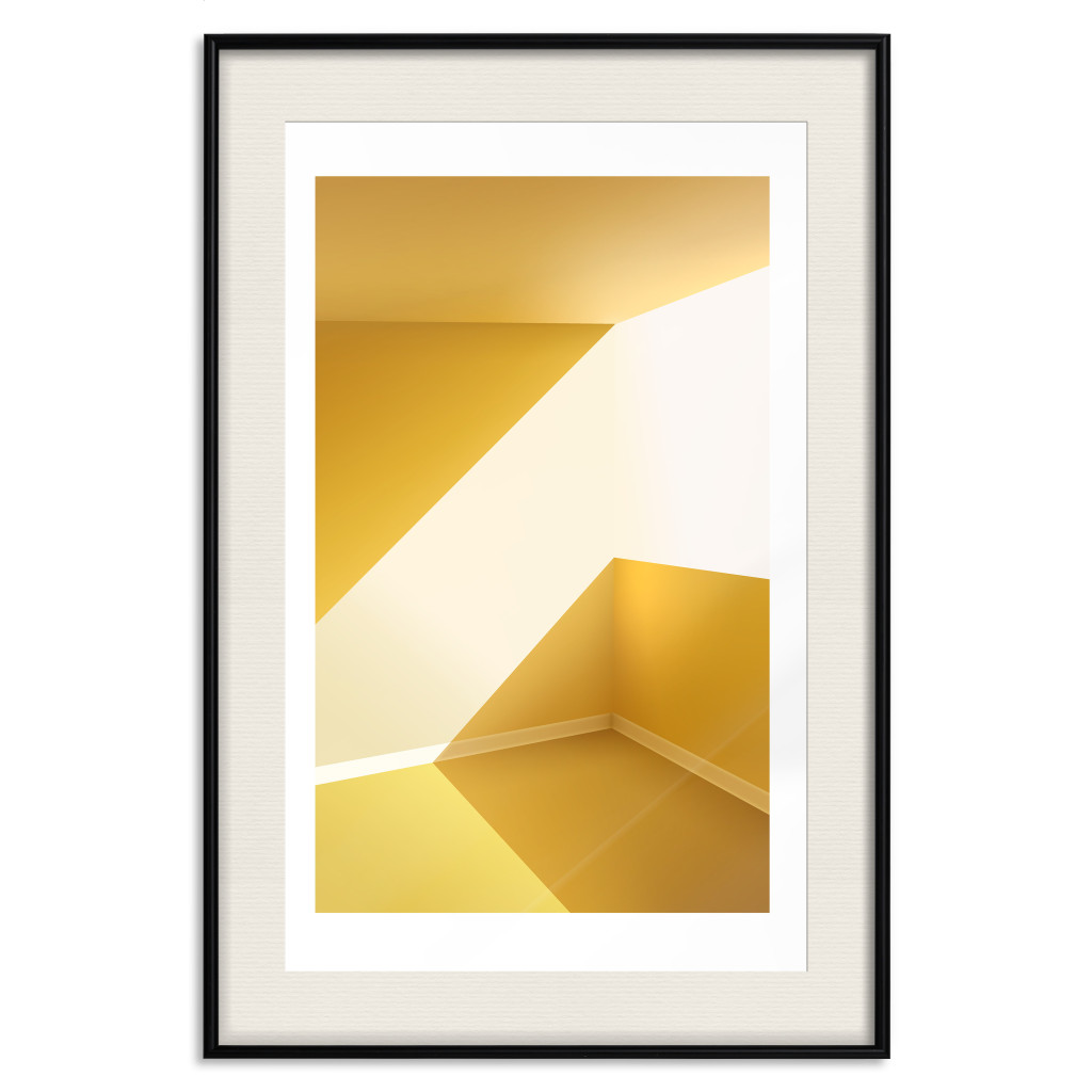 Poster Decorativo Yellow Architecture - Canary Room In The Rays Of The Summer Sun