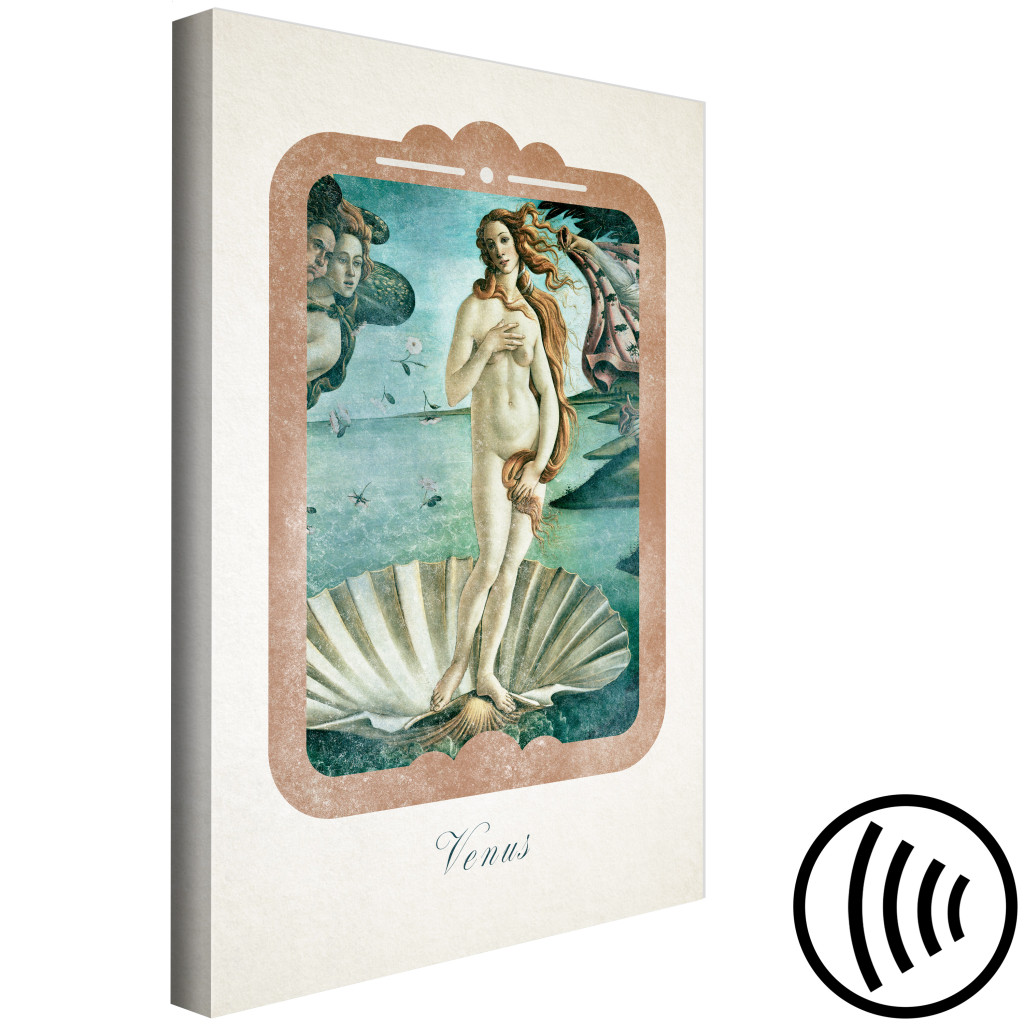 Schilderij  Sacrale Kunst: Birth Of Venus - Fragment Of A Painting By Botticelli