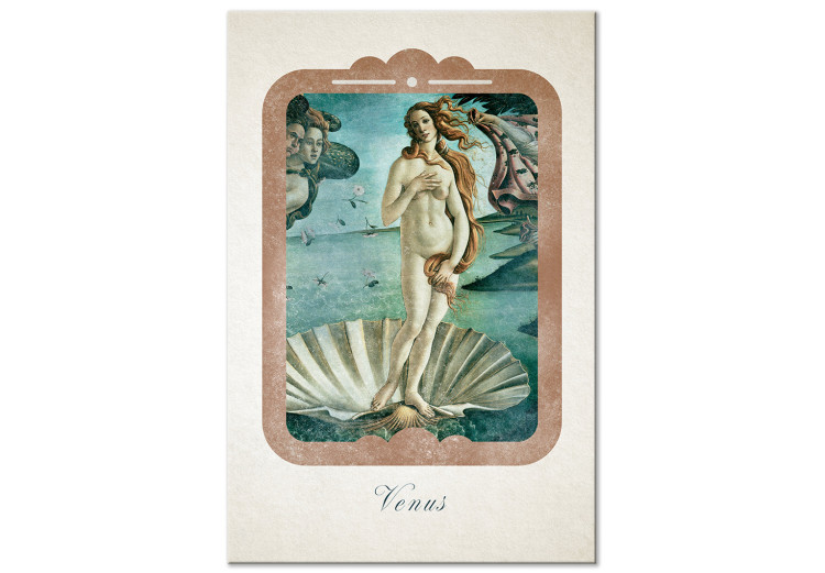 Canvas Birth of Venus - Fragment of a Painting by Botticelli