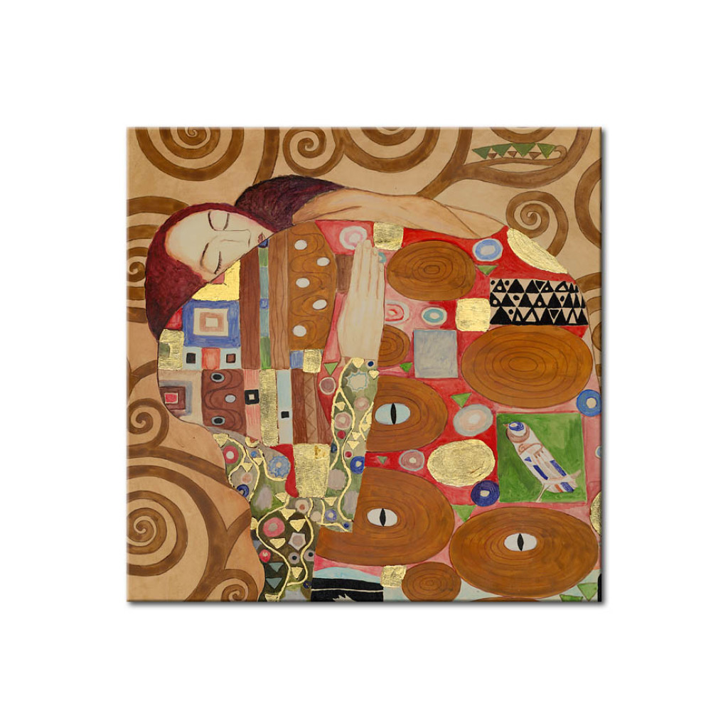 Schilderij  Klimt: Boom Van Het Leven - Een Deel Van De Schilderij