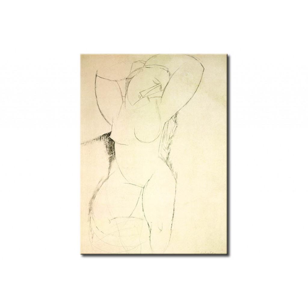 Schilderij  Amedeo Modigliani: Caryatid