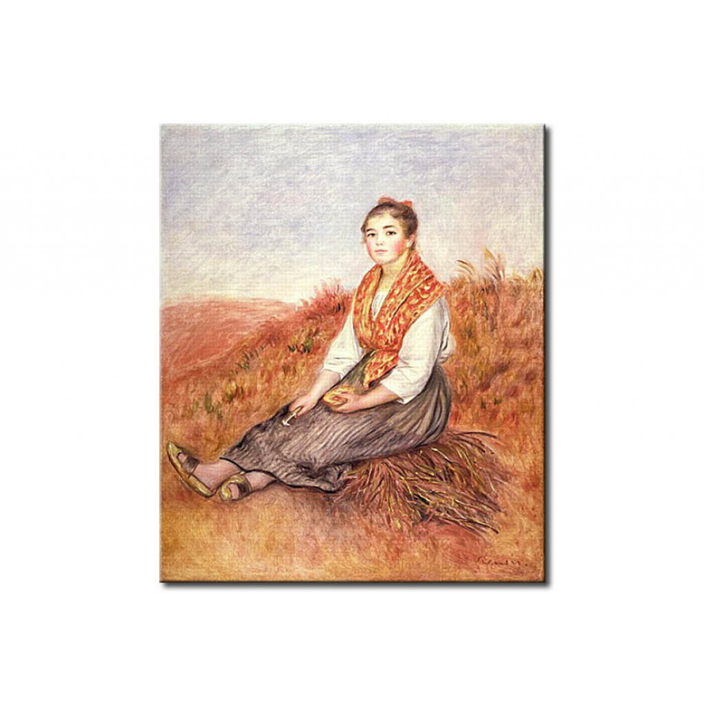Schilderij  Pierre-Auguste Renoir: Woman With A Bundle Of Firewood