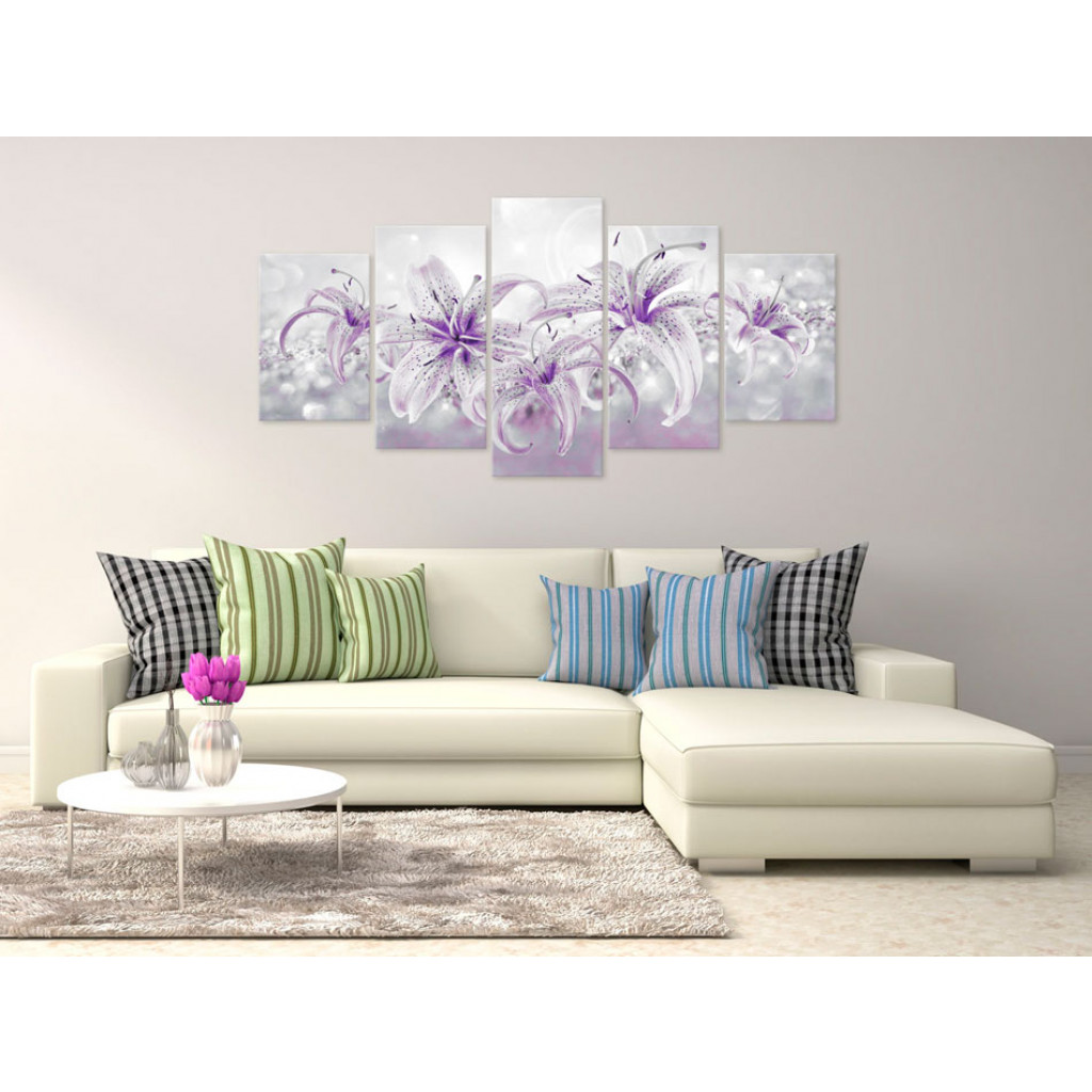 Schilderij  Lelies: Purple Graces