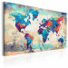 Tableau peinture par numéros Carte du monde (bleu-rouge) 107133 additionalThumb 5