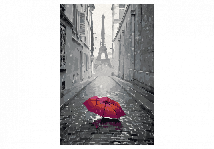 Cuadro numerado para pintar París (el paraguas rojo) 107333 additionalImage 7