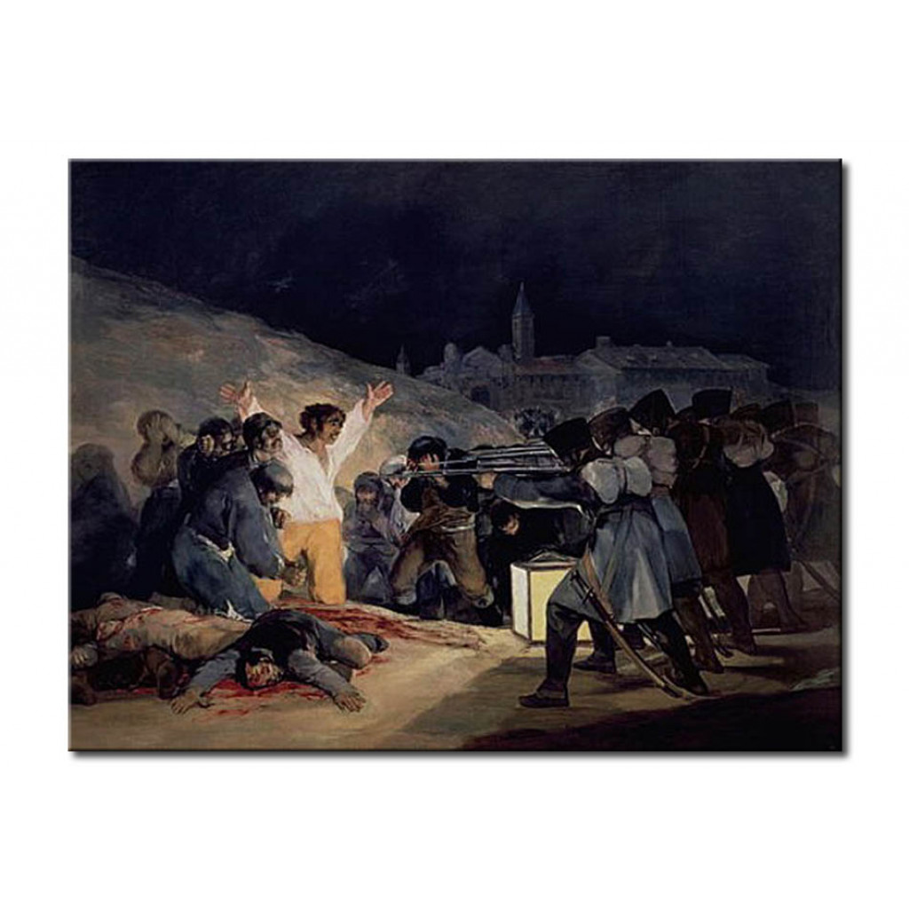 Målning Execution Of The Defenders Of Madrid