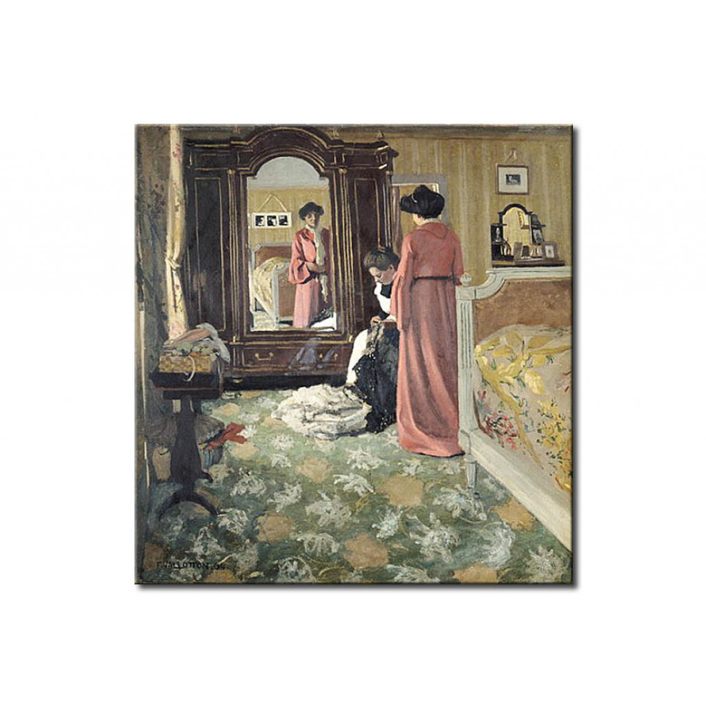 Schilderij  Félix Vallotton: Interior