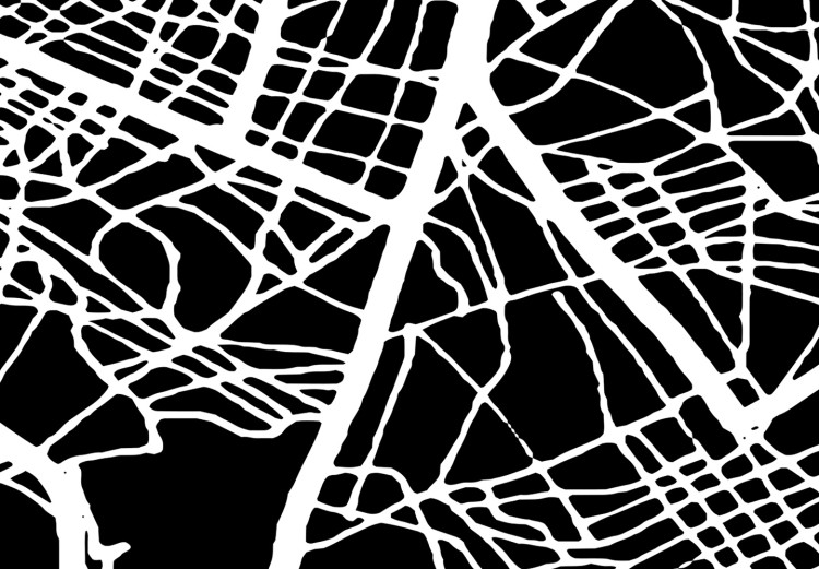 Obraz Czarno biała mapa Porto - minimalistyczna mapa miasta z ulicami 123033 additionalImage 4