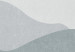 Quadro moderno Nastri delicati - paesaggio grafico della montagna con un cielo e la luna in stile minimalista, decorazione perfetta per la stanza di un bambino 130533 additionalThumb 4