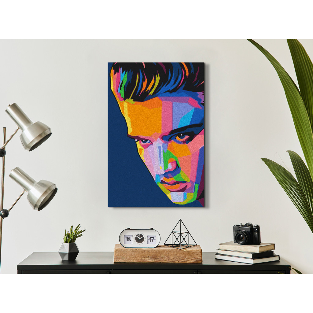 Obraz Do Malowania Po Numerach Kolorowy Elvis