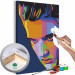 Tela da dipingere con numeri Colourful Elvis 135133