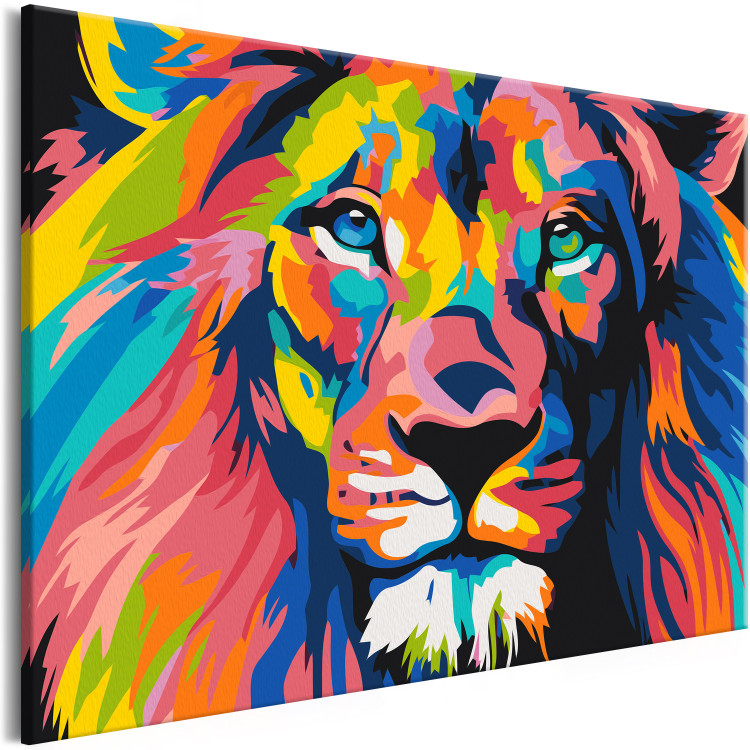 Malen nach Zahlen-Bild für Erwachsene Colorful Lion 137933 additionalImage 6