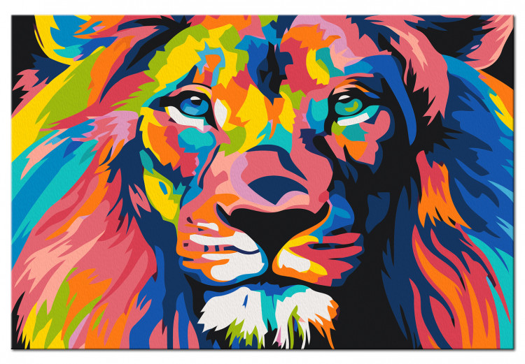 Malen nach Zahlen-Bild für Erwachsene Colorful Lion 137933 additionalImage 4