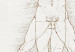 Rund tavla Vitruvian Man by Leonardo Da Vinci - A Drawing of the Proportions of a Man’s Body 148733 additionalThumb 2
