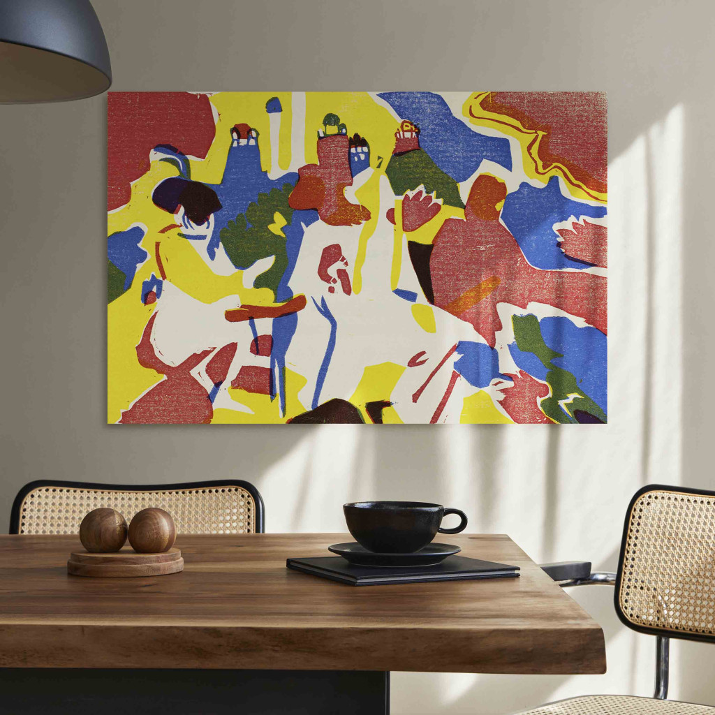 Reprodukcja Obrazu Brzmienie Malarstwa - Wyrazista I Kolorowa Kompozycja Kandinsky'ego