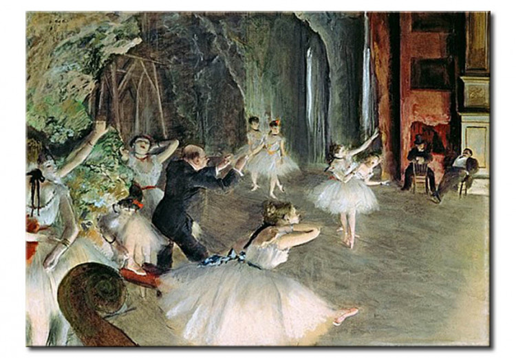 Reproducción de cuadro El ensayo del ballet en el escenario 51433