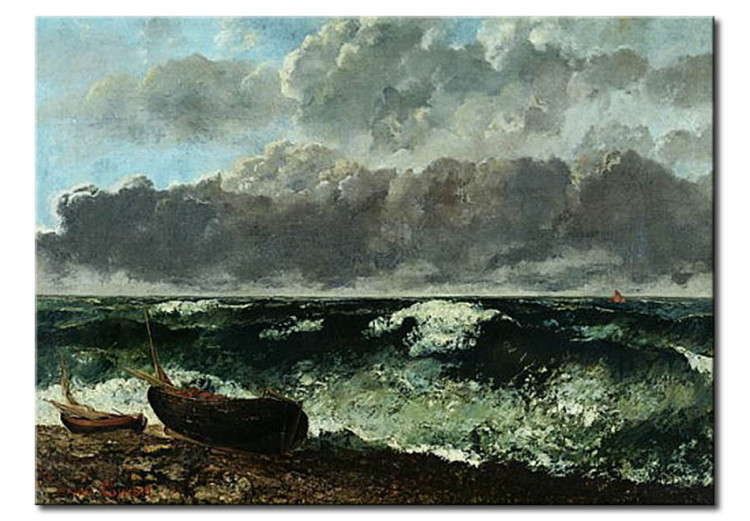 Tableau sur toile La mer orageuse, ou, La Vague 52933