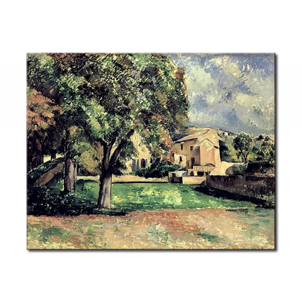 Schilderij  Paul Cézanne: Trees In A Park, Jas De Bouffan