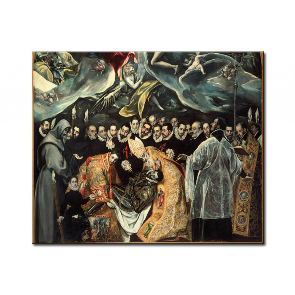 Schilderij  El Greco: The Burial Of The Count Of Orgáz