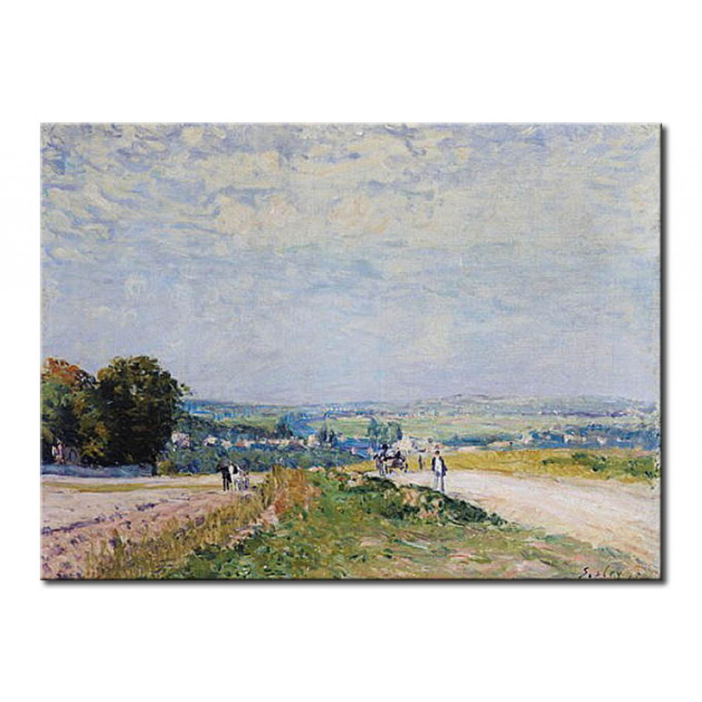 Schilderij  Alfred Sisley: The Road To Montbuisson At Louveciennes