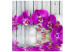 Wall Mural Violet orchids with water reflexion 60233 additionalThumb 1