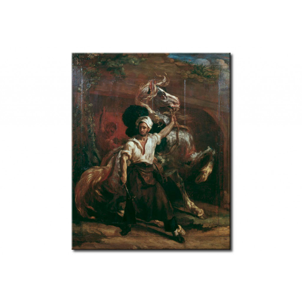 Schilderij  Théodore Géricault: L'enseigne D'un Maréchalferrant