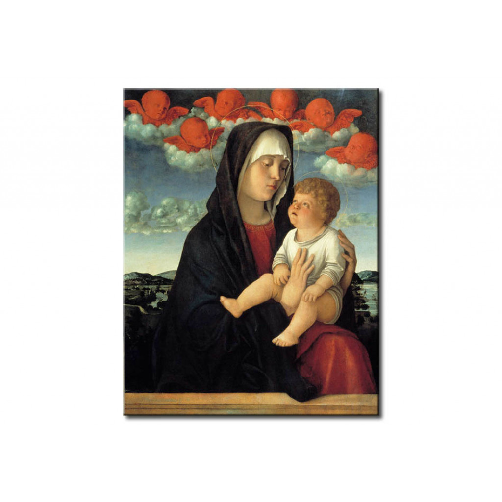 Schilderij  Giovanni Bellini: Mary And Child