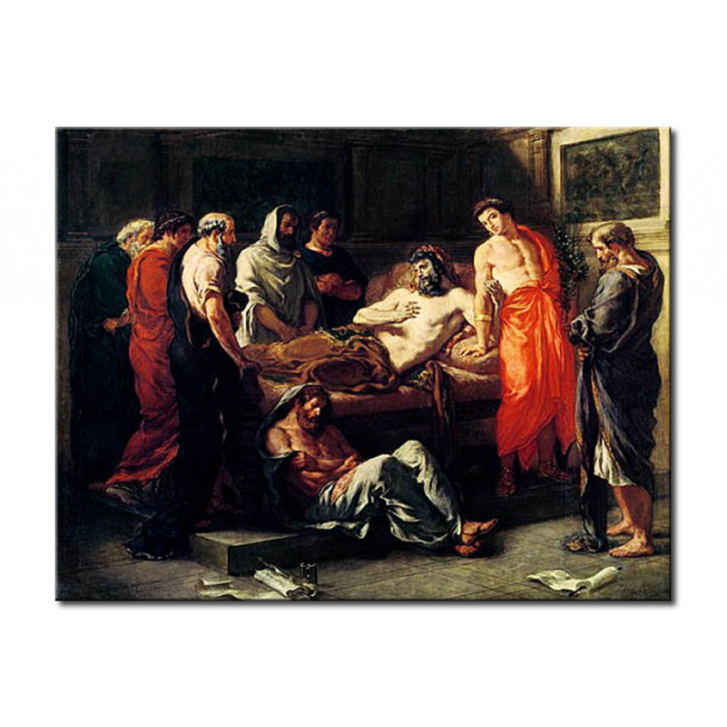 Canvastavla Study For The Death Of Marcus Aurelius