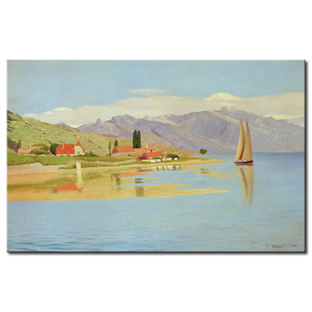 Schilderij  Félix Vallotton: Le Port De Pully