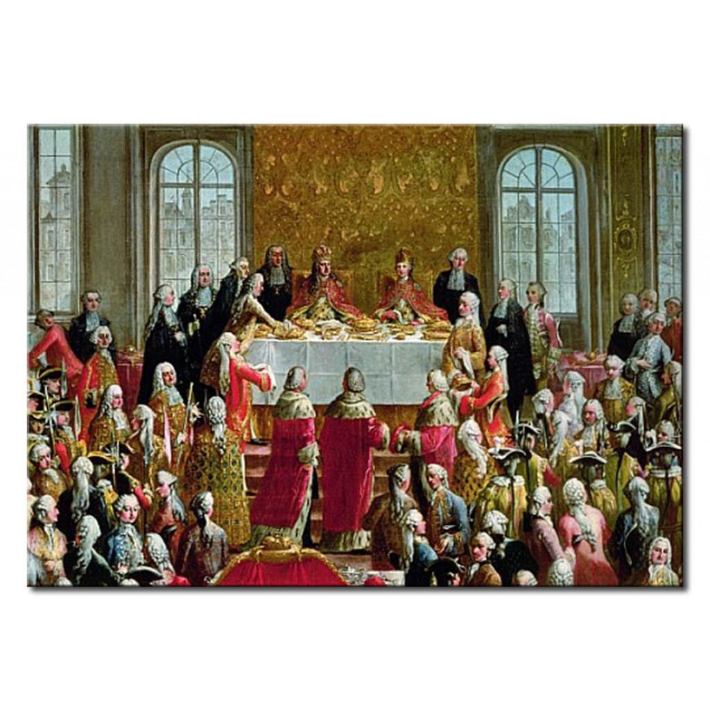 Målning The Coronation Banquet Of Joseph II
