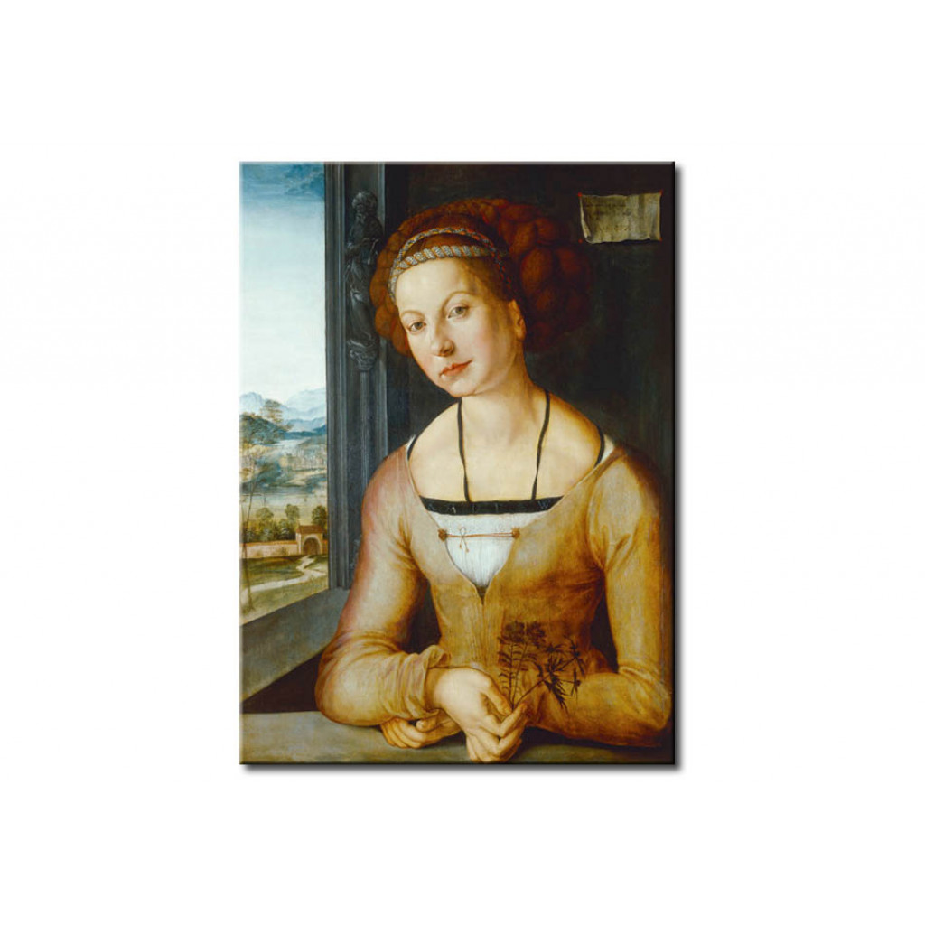 Schilderij  Albrecht Dürer: Portrait Of Katharina Frey