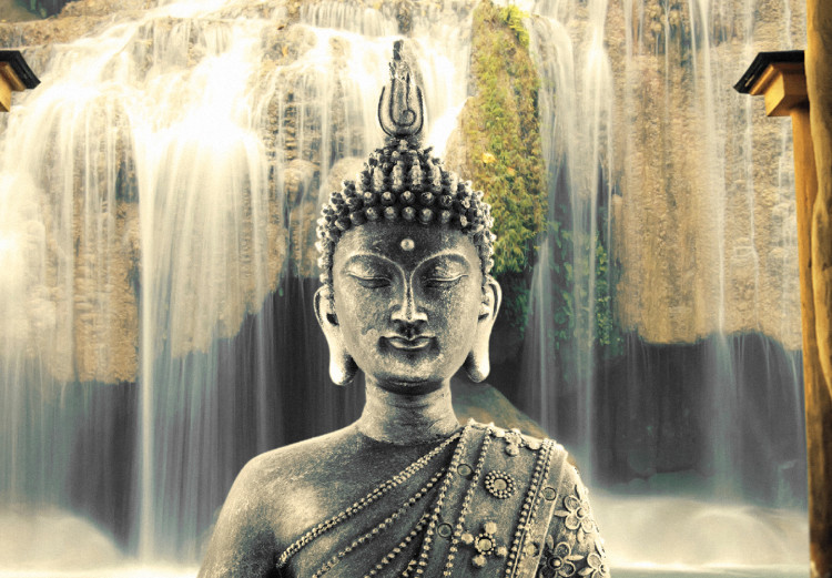 Cuadro Buddha Smile (1 Part) Wide 121943 additionalImage 4