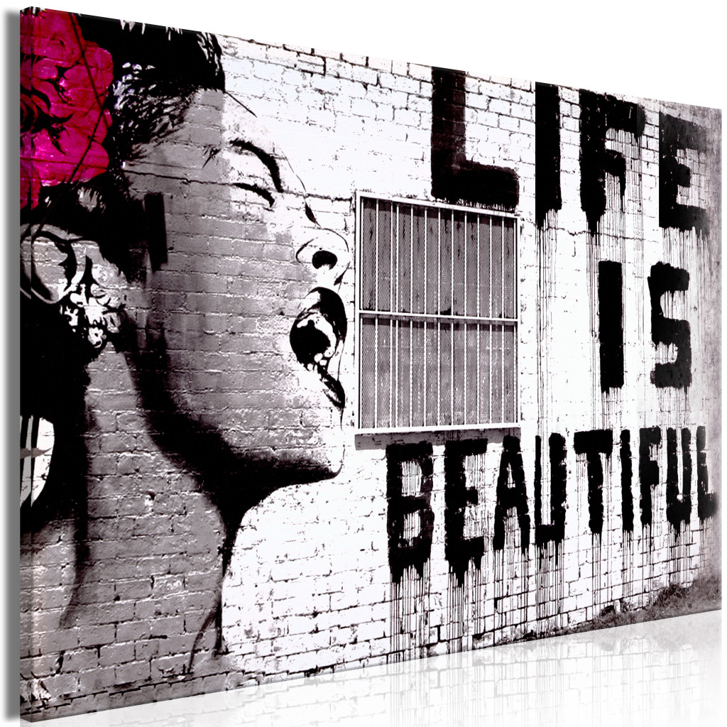 Duży Obraz XXL Banksy: Życie Jest Piękne [Large Format]