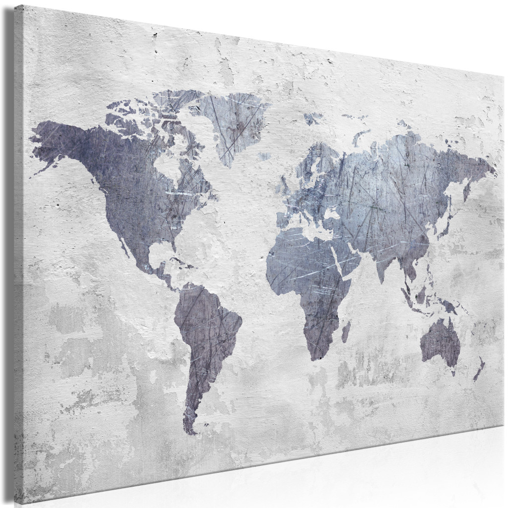 Schilderij Concrete World Map [Large Format]