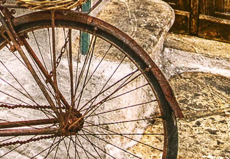 Cuadro moderno Bicicleta junto a la escalera de piedra - foto de una ciudad italiana 135843 additionalImage 5