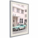Plakat Styl retro - słoneczna ulica w różowym blasku i samochód 144343 additionalThumb 17