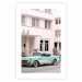 Plakat Styl retro - słoneczna ulica w różowym blasku i samochód 144343 additionalThumb 44