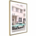 Plakat Styl retro - słoneczna ulica w różowym blasku i samochód 144343 additionalThumb 22