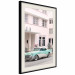 Plakat Styl retro - słoneczna ulica w różowym blasku i samochód 144343 additionalThumb 5